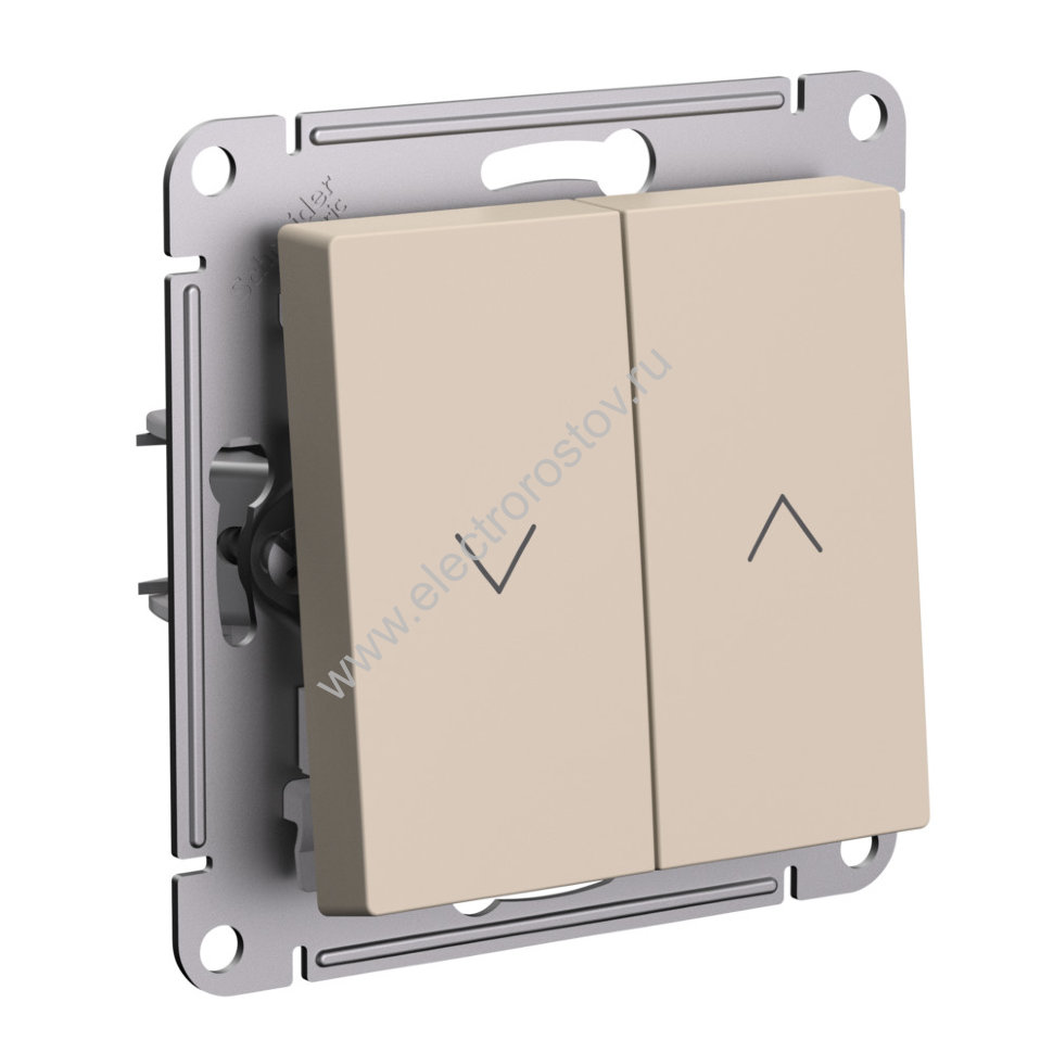 AtlasDesign Песочный Выключатель жалюзи Schneider Electric
