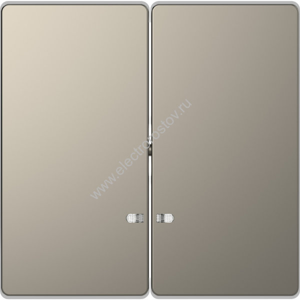Schneider Electric Merten D-Life Никель Клавиша 2-ая с линзой для LED модуля