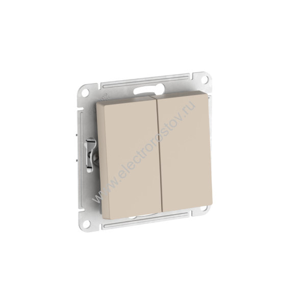 AtlasDesign Песочный Переключатель 2-клавишный с быстрозажим. клеммами Schneider Electric