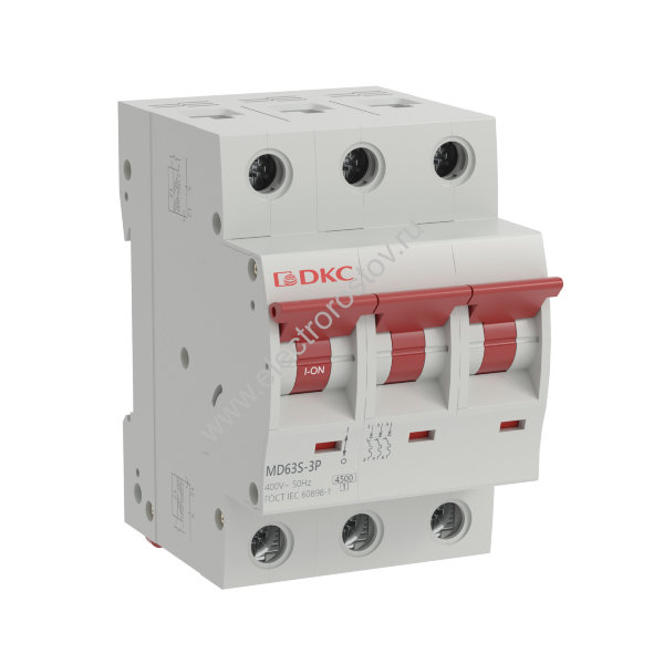 MD63S Автоматический выключатель 3P C10 4,5кА YON DKC