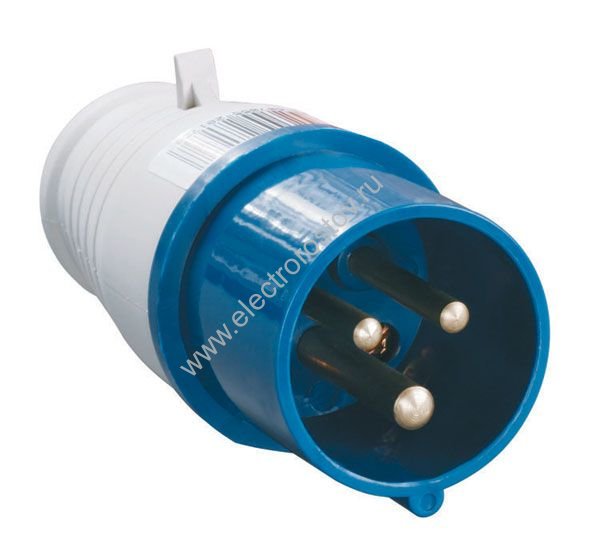 Вилка переносная 013 2Р+PE 16А 220В IP44 TDM