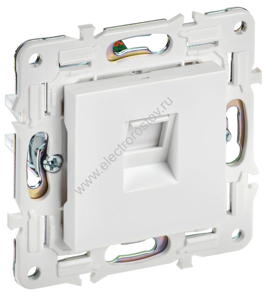 IEK SKANDY Арктический белый Розетка компьютерная RJ45 кат.5E SK-K01W