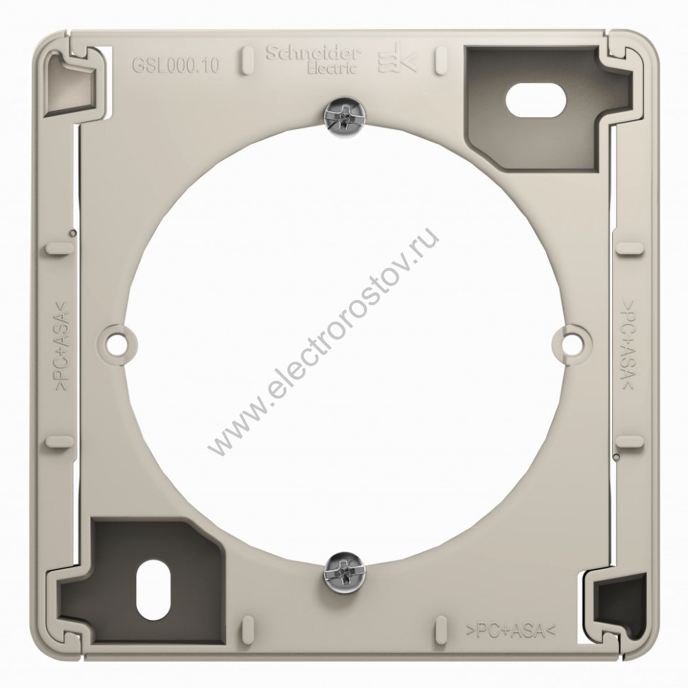 Glossa Молочный Адаптер для открытого монтажа Schneider Electric