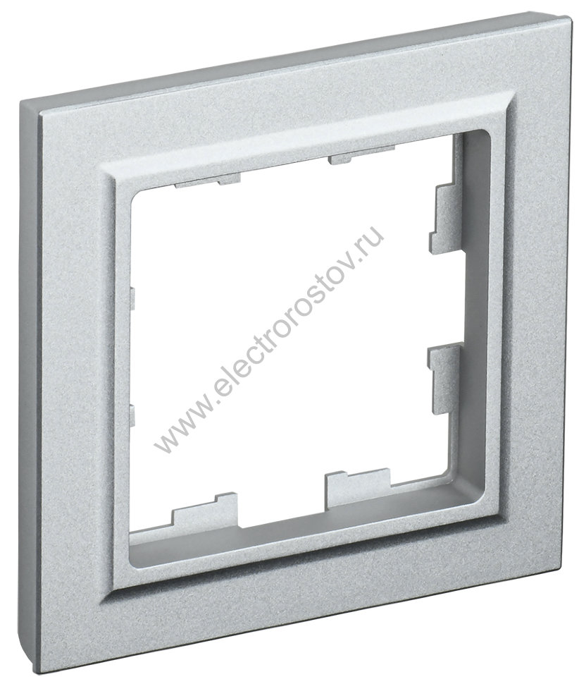 IEK BRITE BASE Алюминий Рамка 1-м РУ-1-БрА