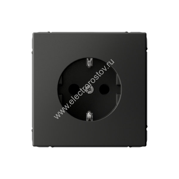 Systeme Electric ArtGallery Базальт Розетка с заземлением со шторками, 16А, механизм