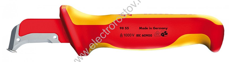 Нож для снятия изоляции диэлектрический с пяткой KNIPEX