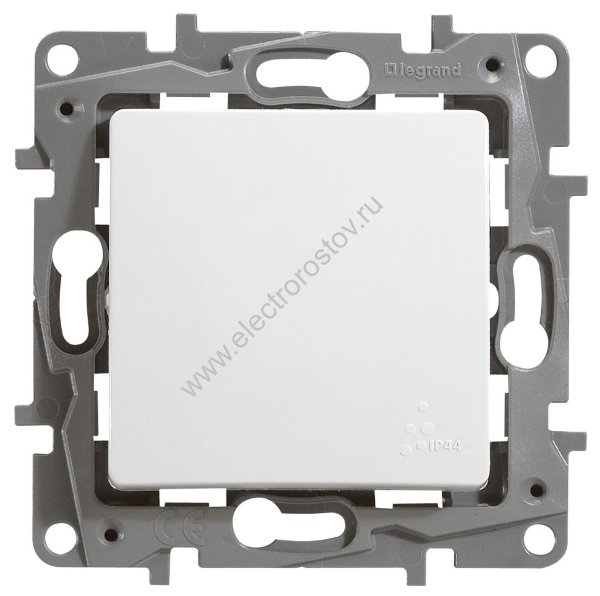 Etika Белый Переключатель 1-клавишный IP44 Legrand