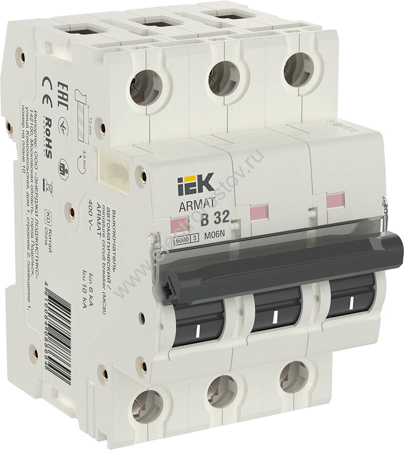 IEK ARMAT Автоматический выключатель M06N 3P B 32А