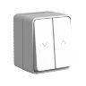 AtlasDesign Profi54 Серый Выключатель 2-клавишный для жалюзи Schneider Electric