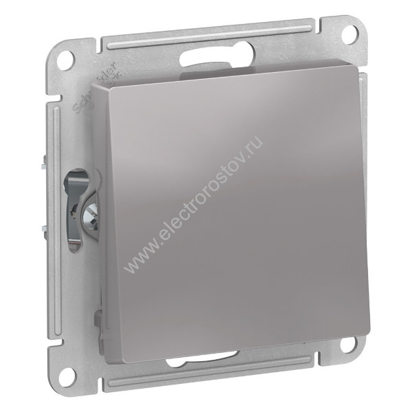 AtlasDesign Aqua Алюминий Переключатель 1-клавишный IP44 Schneider Electric