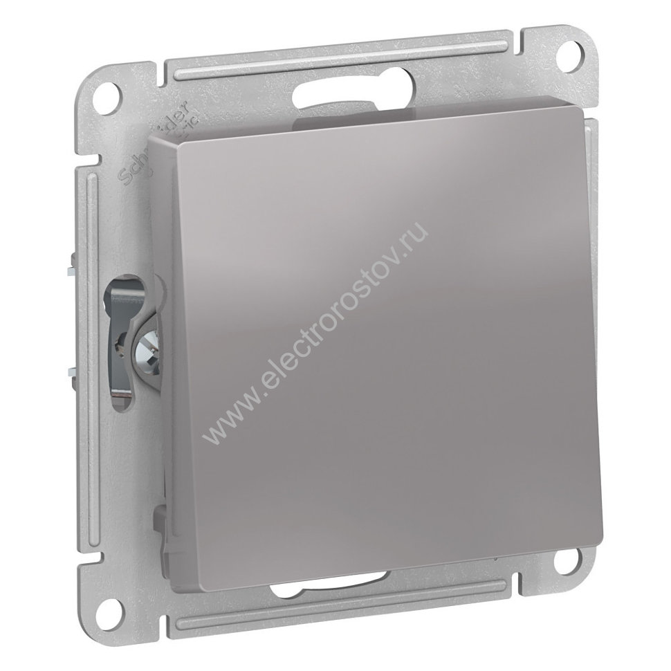 AtlasDesign Aqua Алюминий Переключатель 1-клавишный IP44 Schneider Electric