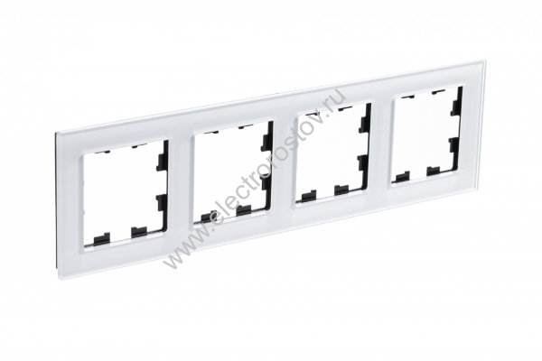 AtlasDesign Nature Стекло белый Рамка 4-ая Schneider Electric