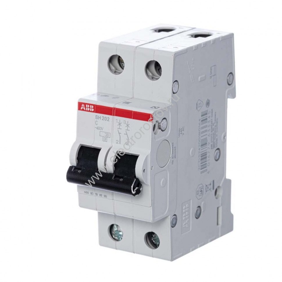 SH202L Автоматический выключатель 2P C16 4,5кА/6кА ABB