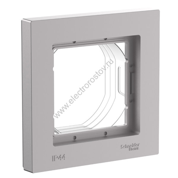 AtlasDesign Aqua Алюминий Рамка 1-ая IP44 Schneider Electric