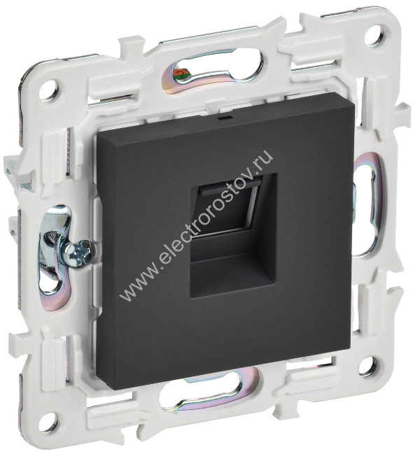 IEK SKANDY Графит Розетка компьютерная RJ45 кат.5E SK-K01G