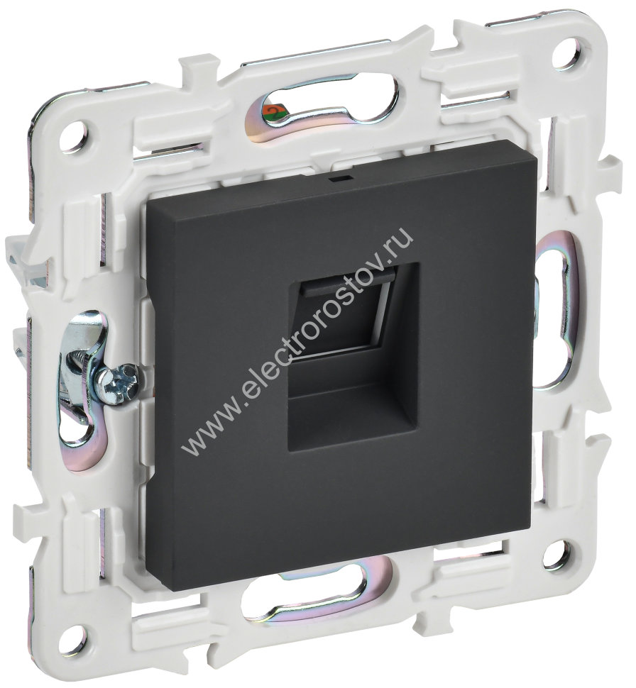IEK SKANDY Графит Розетка компьютерная RJ45 кат.5E SK-K01G
