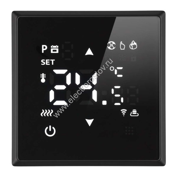 STEKKER Эмили Черный уголь, soft touch Терморегулятор Wi-Fi 3500Вт