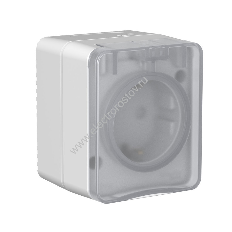 AtlasDesign Profi54 Серый Розетка с/з со шторками Schneider Electric