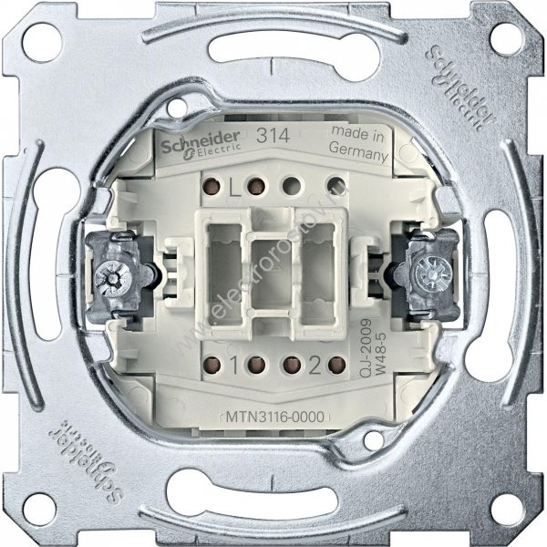 Schneider Electric Merten Механизм QuickFlex Переключателя 1-клавишного безвинт.зажим 10А