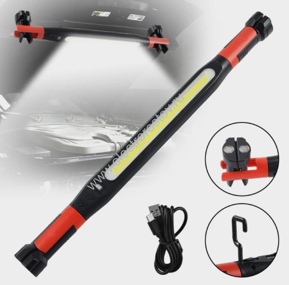 Фонарь светодиодный авто на магните 20Вт COB, крюк, магнит, прищепка WORK LIGHT