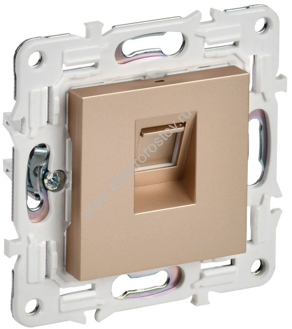 IEK SKANDY Песочный Розетка компьютерная RJ45 кат.5E SK-K01Sa