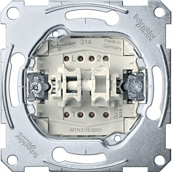 Schneider Electric Merten Механизм QuickFlex Выключателя 2-клавишного сх.1+1, 10AX