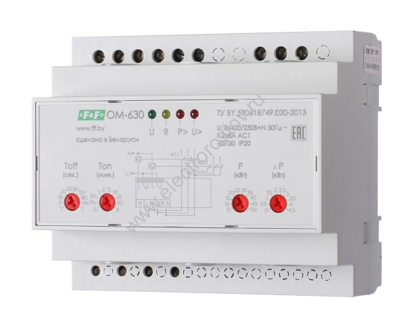 Ограничитель мощности трёхфазный, OM-630 5/50, FiF