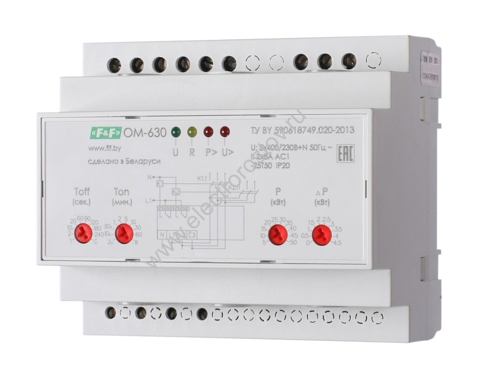 Ограничитель мощности трёхфазный, OM-630 5/50, FiF