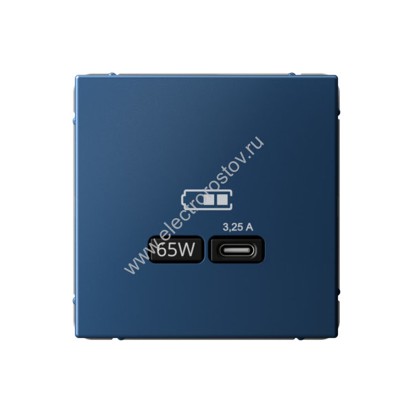 Systeme Electric ArtGallery Аквамарин USB Розетка тип-С 65Вт высокоскор.заряд. QC, PD, механизм