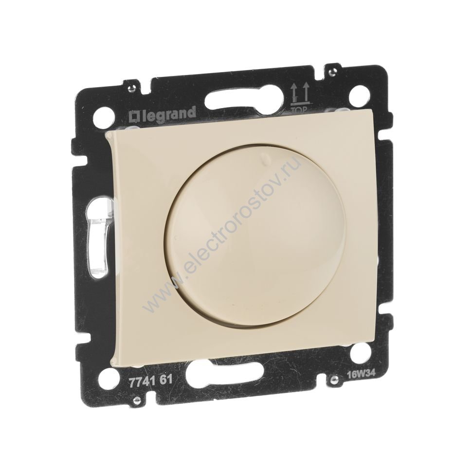 Valena Слоновая кость Светорегулятор поворотный 40-400W для ламп накаливания (вкл поворотом) Legrand