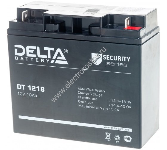 Аккумулятор 12В/18 А/ч DELTA