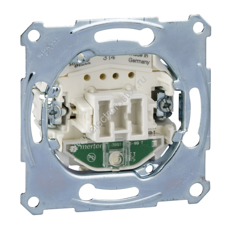 Schneider Electric Merten Механизм QuickFlex Выключателя 1-клавишного сх.1, 10A, с подсветкой