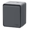 AtlasDesign Profi54 Антрацит Выключатель кнопочный 1-клавишный IP54 Schneider Electric