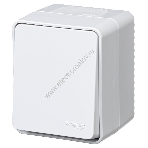 AtlasDesign Profi54 Белый Выключатель кнопочный 1-клавишный IP54 Schneider Electric