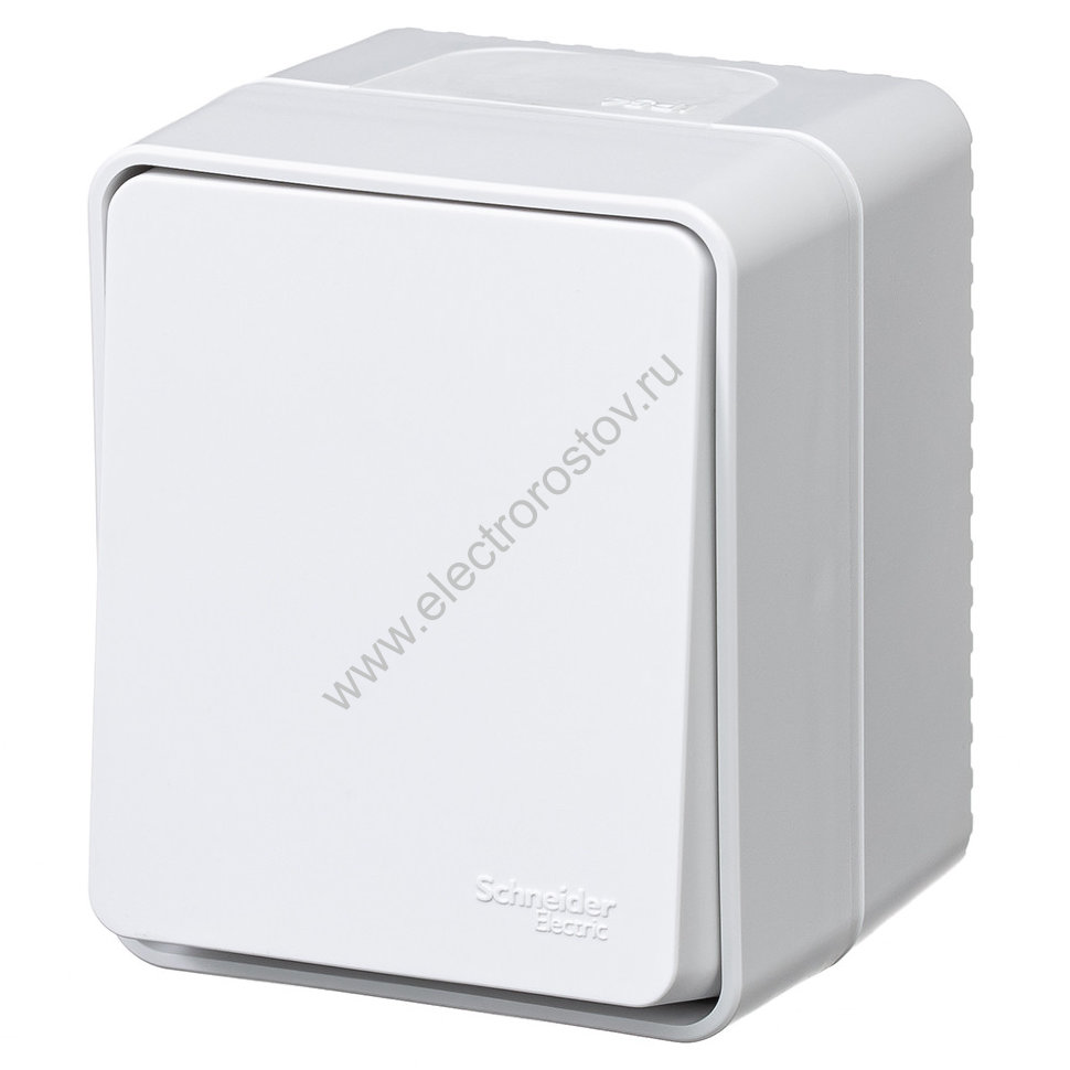 AtlasDesign Profi54 Белый Выключатель кнопочный 1-клавишный IP54 Schneider Electric