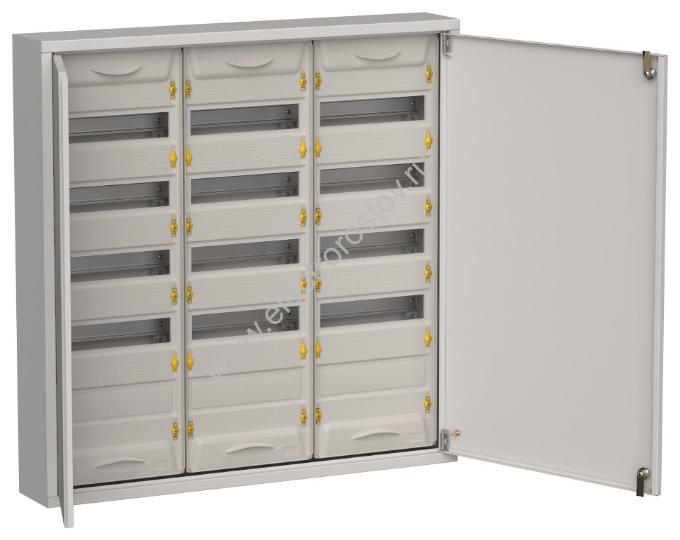 TITAN 5 Корпус мет. ЩРн-180 (3х60) 835х830х140 IP31 сер IEK