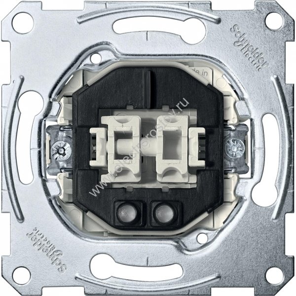 Schneider Electric Merten Механизм QuickFlex Выключателя 2-клавишного сх.1+1, 10AX, с подсветкой