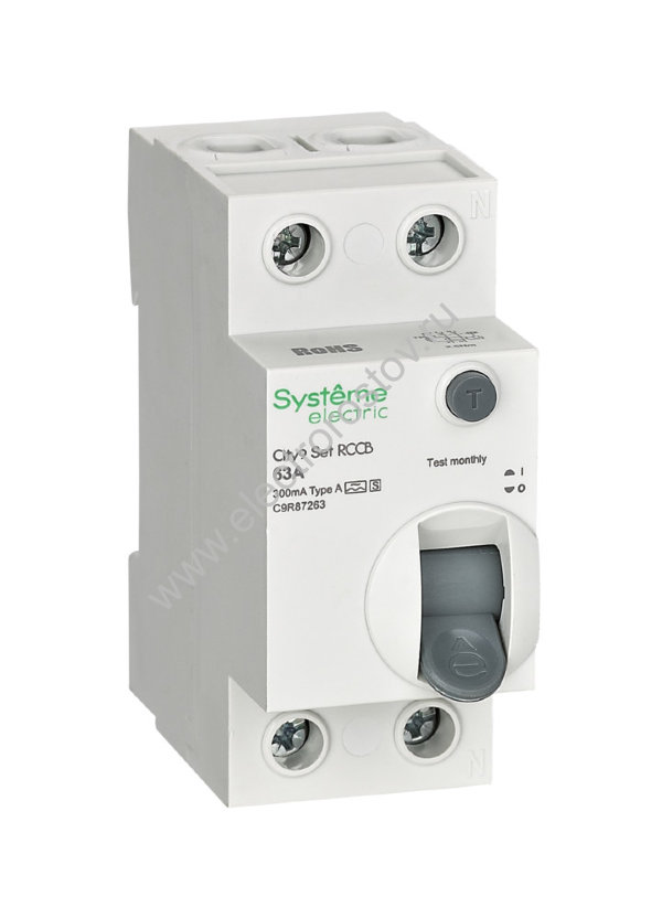 City9 Выключатель диф. тока (УЗО) 2п 63А 300 мА A-S Systeme Electric