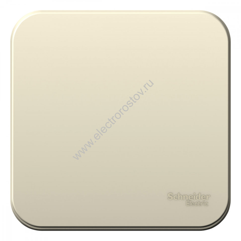 Blanca наруж Молочный Выключатель 1-клавишный 10А, 250B, изолир. пластина Schneider Electric