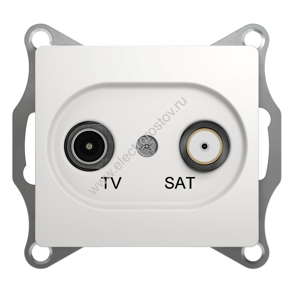 Glossa Белый Розетка TV-SAT оконечная Schneider Electric