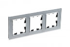 AtlasDesign Nature Стекло алюминий Рамка 3-ая Schneider Electric
