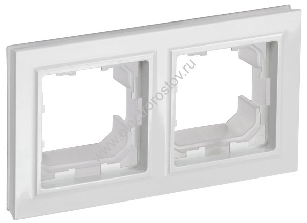 IEK BRITE BASE Белый Рамка 2-м IP44 РУ-2-БрБ-44