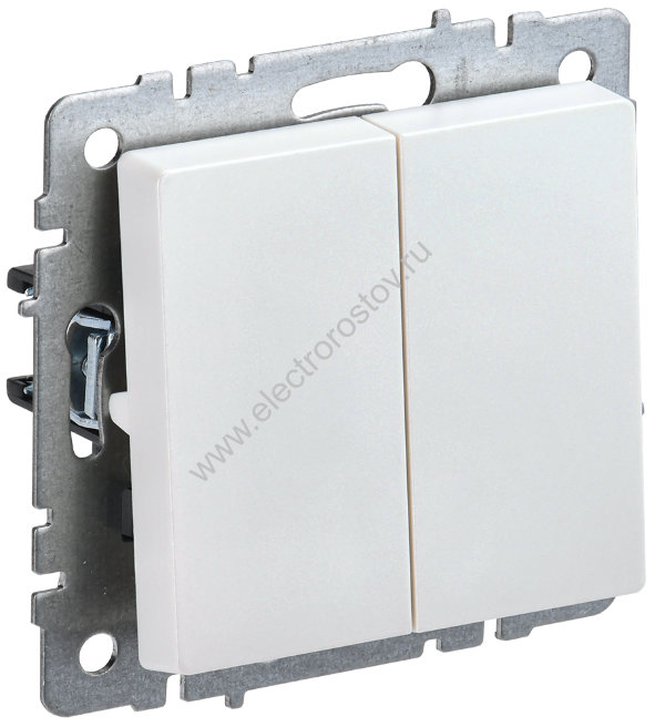 IEK BRITE BASE Жемчуг Выключ. 2-кл прох 10А ВС10-2-6-БрЖ