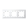 Systeme Electric AtlasDesign Air Лотос/дымчатый белый Рамка 3-ая