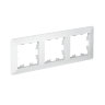 Systeme Electric AtlasDesign Air Лотос/дымчатый белый Рамка 3-ая