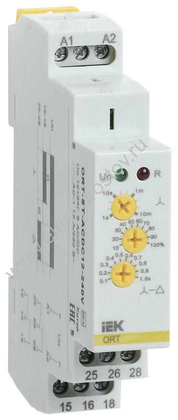 Реле пуска звезда/треугольник ORT.12-230 В AC/DC IEK