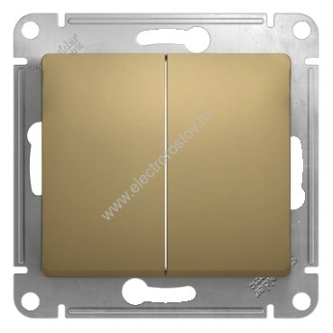 Glossa Титан Переключатель 2-клавишный Schneider Electric