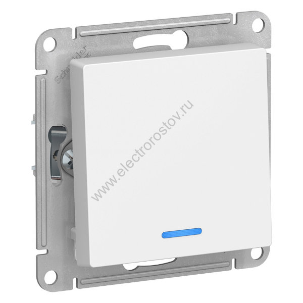 AtlasDesign Бел Выключатель 1-клавишный с подсветкой Schneider Electric