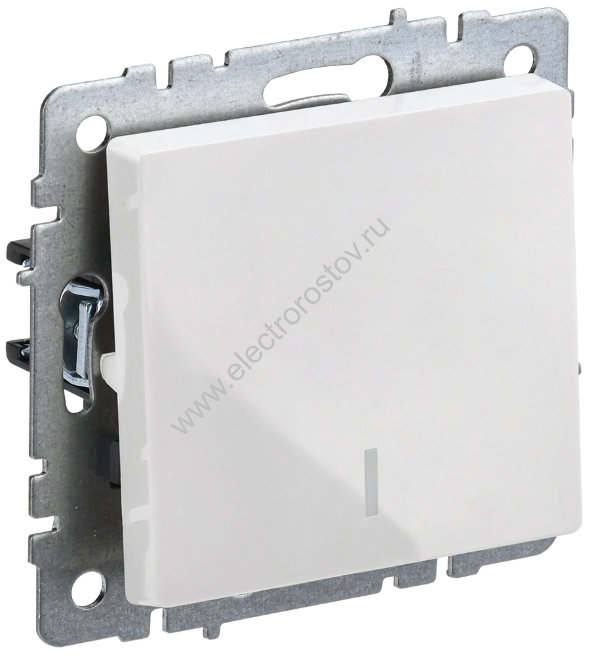 IEK BRITE BASE Белый Выключ. 1-кл с инд 10А ВС10-1-1-БрБ