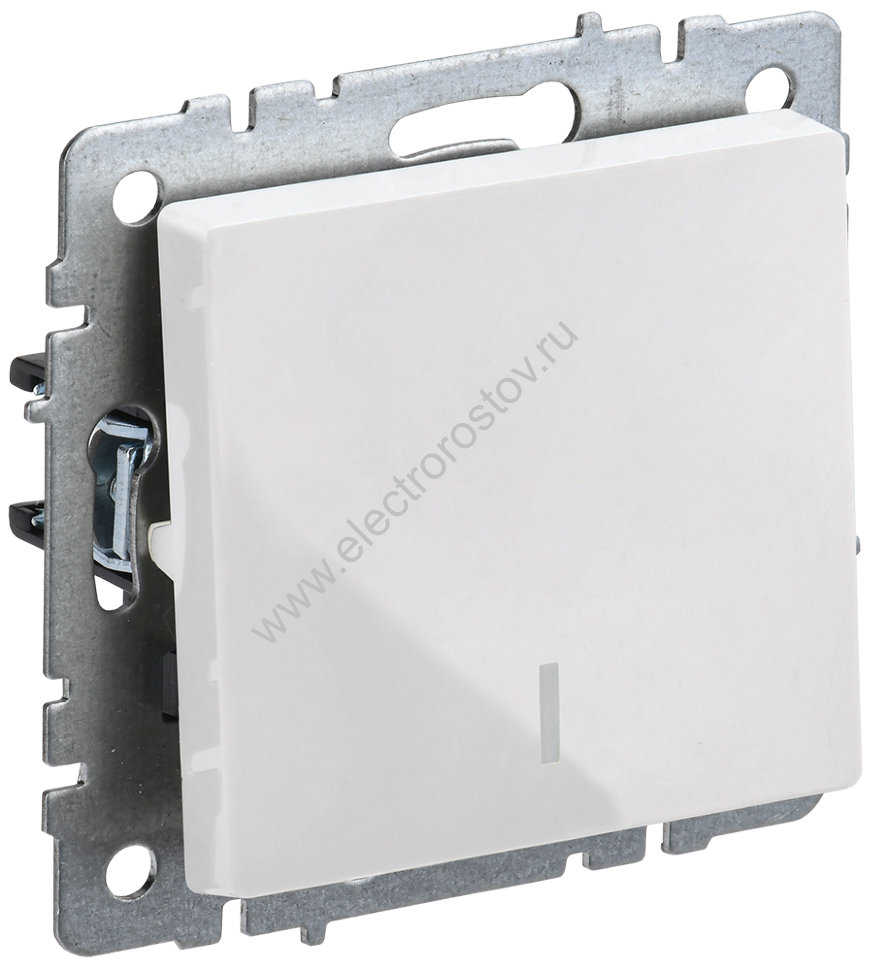 IEK BRITE BASE Белый Выключ. 1-кл с инд 10А ВС10-1-1-БрБ